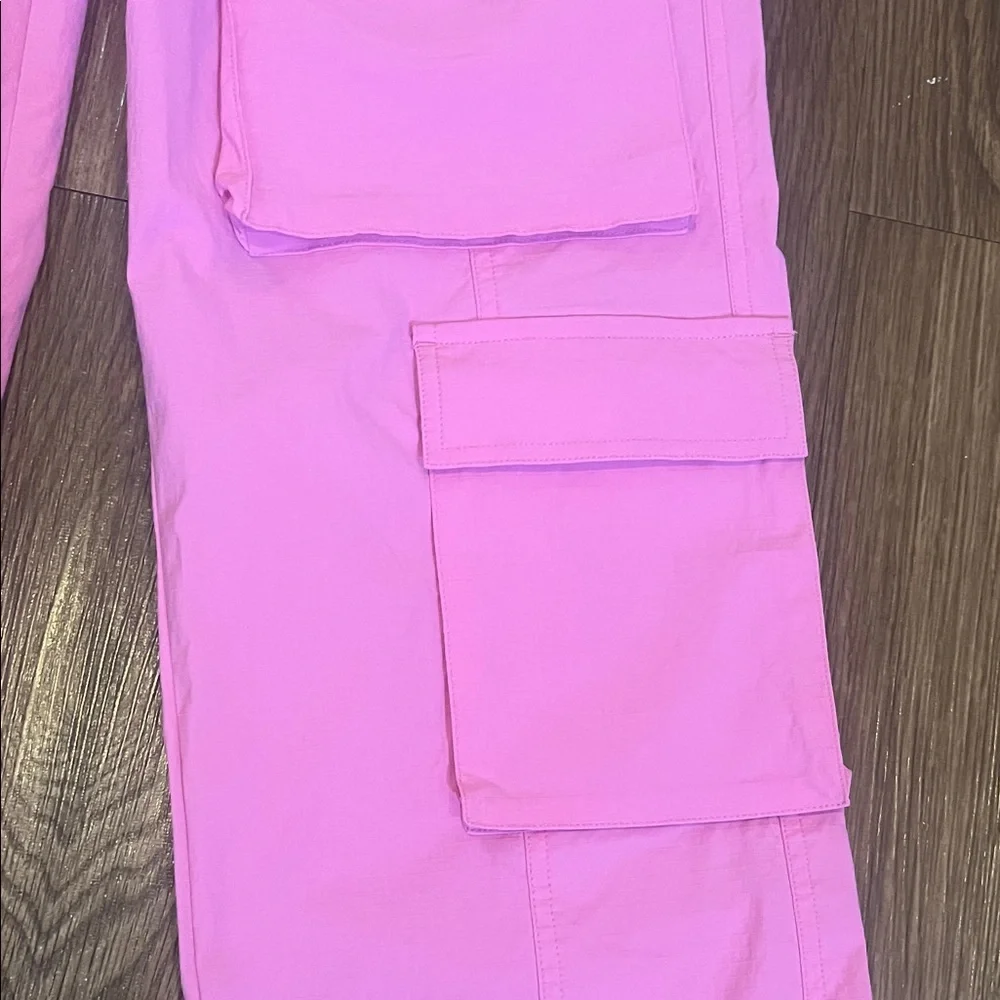 Vibrant Pink Elastic Waist Pants - Picture 8 of 15